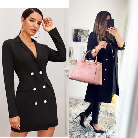 Nanette Lepore Jackets & Blazers - NANETTE LEPORE
Nanette Nanette Lepore Flounced Blazer Dress In Very Black